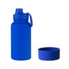 Moda pote de espaço de pintura de borracha ao ar livre alça portátil esportes garrafa de viagem homens e mulheres de aço inoxidável copo térmico de grande capacidade