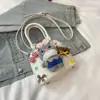 Bolsa de Mão Fresca e Fofa, Bolsa Transversal, Novo Estilo para Mulheres, Bolsa de Mão Pequena Estilosa e Versátil, Bolsa de Ombro para Meninas com Beleza Jovem