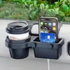 Porta-copos para carro, caixa de armazenamento multifuncional para telefone com gancho, caixa de armazenamento suspensa na lateral da porta, prateleira de armazenamento para janela do carro