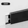 Rodapé de Liga de Alumínio 6cm Fino Minimalista com Arco Borda Reta Rodapé 4 Novos Estilos Rodapé com Arco Borda Reta