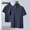Nueva Camisa Polo de Verano 2025 con Cuello de Solapa, Camiseta Versátil Casual de Negocios para Hombre, Algodón Piqué, Transpirable y Amigable con la Piel, Mangas Cortas
