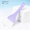 Cepillo de limpieza transfronterizo con cabeza plana, forma delgada y recta para limpiar manchas de agua y aceite, cepillo de silicona con orificio para colgar, cerdas suaves para eliminar el polvo en las grietas