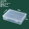 Caja Rectangular de Plástico PP Transparente para Papelería, Accesorios, Piezas, Caja de Embalaje, Caja de Almacenamiento para Tarjetas, Juguetes, con Tapa, Venta al por Mayor
