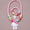 Collar de dibujos animados para niñas, collar infantil, Sanrio, accesorios de dibujos animados para niñas, joyería con cuentas, para viajes y todo tipo de combinaciones.