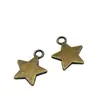 Accesorios de joyería de aleación vintage diy colgante de estrella de cinco puntas 16 mm collar material de decoración para ropa Colgante de Estrella