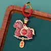 Hebilla de Anillo de Caballo Giratoria de Brocado de Canción de Doble Cara, Colgante de Llavero de Pony Giratorio, Accesorio de Joyería DIY, Venta al por Mayor desde el Fabricante