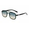 Gafas de sol de moda cuadradas europeas y americanas 2026 para hombre, Gafas de sol retro de doble puente para exteriores con protección UV para hombre, Transfronterizo