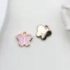 1 Gota de Aceite Rosa DIY Accesorios de Joyería Hechos a Mano Aleación Pequeño Colgante Aretes Aretes Colgante de Collar Material
