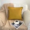 Almofada de Borda Pressionada Cor Sólida Luxo Leve Simples Nórdico para Sala de Estar, Sofá de Escritório, Almofada de Cabeceira de Quarto, Fronha