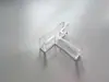 Clips de plástico para fijación de vidrio de ranura cruzada, clips para acuario, clips combinados para vitrinas, clips de conexión de particiones, clips para ranura de vidrio