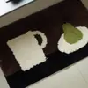 Alfombra antideslizante simple para baño con diseño de carta transfronteriza, alfombra de mechones muy absorbente, alfombra de cachemir para sala de estar, alfombra de mesita de noche, alfombra para mesa de café