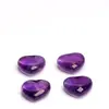 Hongchu Cristal Amatista Natural Forma de Corazón Cuentas Sueltas Accesorios para Joyería DIY Cuentas Sueltas al por Mayor Amatista Uruguaya al por Mayor