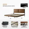 2026 Novo Modelo Aço Carbono Cama Flutuante Moderna Minimalista Cama de Casal 1,51m 8 Quarto Principal Encosto Macio Ecológico Economizador de Espaço