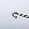 Pendientes de mariposa con diamantes brillantes, ligeros, de lujo, de alta gama, asimétricos, con forma de U, para mujer