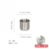Taza de Tubo Recto de Acero Inoxidable 304 Sin Asa, Taza Medidora, Taza de Hierro, 1000ml, 3000ml Cilindro Recto