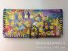 Nueva cartera de impresión hecha a mano escénica para estudiante mujer graffiti retro estilo étnico PU