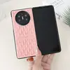 Moda de alta gama para huawei matex6 anillo de dibujos animados cuero creativo huawei x5 pantalla plegable funda de teléfono rígida