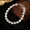 Pulsera de Cuenta Redonda con Textura Mate para Mujer, Simple, Flor de Coche, Ojo de Gato, Joyería de Primera Calidad, Moderna, Elegante, Versátil