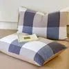 Funda de almohada Algodón Puro 100% Algodón Par de Fundas de almohada 48cmx74cm Dormitorio de Estudiante Adulto Cubierta Interior para Almohada Individual