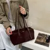 Otoño/Invierno 2026 Nuevo Bolso de Mano de Lujo Retro Tipo Almohada para Mujer Bolso de Viaje Boston de un Solo Hombro para Debajo del Brazo