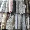 Pelo Sintético Veludo de Visão Pelo de Coelho Imitação Desbotado Branco Desbotado Pelo de Coelho Grande Gradualmente Branco Pelo Super Macio Roupa de Pelo Tecido de Pelo