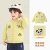 Jaqueta de Baseball Casual Panda Kaka para Crianças Roupas de Outono para Bebês Meninos Tops para Meninas Roupas de Outono para Bebês Tendência