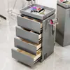 Nuevo Gabinete de Herramientas para Barbería Gabinete para Salón de Peluquería Carrito Móvil Gabinete de Almacenamiento de Herramientas de Madera Maciza Móvil Sin Instalación