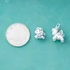 Plata Pura 999 Vintage Desgastado Zodiaco Caballo Cuentas Espaciadoras Colgante DIY Pulsera Año de Nacimiento Accesorio Encanto Pegaso Cuenta de la Fortuna