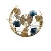 Reloj de Pared Grande Decorativo Diseño Moderno 3D de Hoja de Ginkgo de Metal