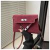 Bolso de Hombro para Mujer Primavera 2025 Nueva Llegada Bolso Kelly Esmerilado Bolso Cruzado Moderno para Combinar con Todo Gran Capacidad para Viajes al Trabajo Bolso Cuadrado Pequeño