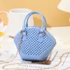 Nova Bolsa de Gelatina Infantil Bolsa Feminina Vazada Moda Bolsa de Cosméticos Mini Pequena Bolsa de Ombro Bolsa Concha Bolsa de Ombro Bolsa de Mão