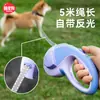 Coleira Retrátil Automática para Animais de Estimação ao Sair, Cães de Porte Pequeno e Médio, Filhotes e Gatos, Corda para Passeio ao Ar Livre, Coleira para Passeio de Gato
