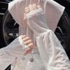 Renda Estilo Fada Gentil Estilo Coreano Proteção Solar Mangas de Gelo Finas para Dirigir ao Ar Livre Moda Proteção Solar Mangas Largas Feminino Seda de Gelo