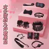 Conjunto Sm Maid de Renda Jiuai Couro 10 Peças Treinamento Bondage Pinças para Mamilos Produtos Sexuais para Adultos Femininos