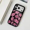 Selección transfronteriza estilo retro flores rosas manzana 17 funda para teléfono personalizada iPhone 18pro funda protectora esmerilada