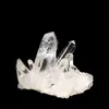 Racimo de cristal blanco natural, cristal en bruto para decoración del hogar, manualidades, adornos desmagnetizadores de cristal para escritorio, venta al por mayor