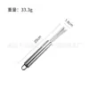 Cuchillo para piña de acero inoxidable cuchillo de caña pelador de ojos de fresa pala para piña tenedor para piña pinza para piña cuchillo pequeño curvo