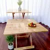 Mesa cuadrada plegable de madera maciza, multifuncional para uso en exteriores, adecuada para refrigerios nocturnos, puestos, viviendas de alquiler, uso doméstico, escritorio de estudiante, disponible para venta al por mayor, portátil