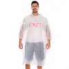 Impermeable desechable de PE transparente para exteriores, viajes, rafting, montañismo, conciertos, poncho transparente de punto grueso