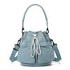 Bolsa Pequena Feminina de Design Nicho Coreano Bolsa de Ombro Transversal Bolsa Balde para Pendurar