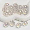Ding Yi K16 Luna Fría Estrella Diamante Luz Fluida Chapado Resina Luminosa Agujero Pasante Cuentas Pulsera DIY Cadena de Teléfono Accesorios