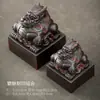 Nueva Mascota de Té de Arcilla Púrpura Estilo Chino, Sapo Dorado que Atrae la Fortuna, Se Puede Usar como Adorno de Mesa de Té, Decoración Creativa para el Hogar en Estilo Tradicional Chino