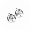 Nuevos Accesorios DIY Retro Europeo y Americano Aleación Accesorios para Joyería 4 Colores Árbol de la Vida 23*19mm Q252