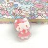 Clipe PP acrílico transparente Sanrio flor melodia desenho animado coleção criativa clipe de papel clipe de nota