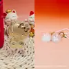 Colgante de oro puro 999 de Hello Kitty, serie de conejito de peluche Sanrio, cordón, regalo promocional de tienda de oro