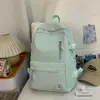 Mochila Estilo College para Meninas, Nova Mochila Escolar Colorida Doce Estilo Coreano Ins de Alta Aparência, Mochila Leve para Alunos do Ensino Fundamental II e Médio