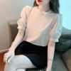 Camiseta de Manga Corta con Costuras de Manga Abullonada para Mujer Verano 2025 Nuevo Estilo Camisa de Encaje con Diseño Sensorial Nicho Estilo Occidental Top para Mujer