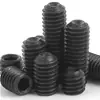 Acero Inoxidable 201 Negro Cóncavo Extremo Juego de Tornillos de Máquina Negro Zincado Hexagonal Cabeza Hueca Sin Cabeza Posicionamiento Tope Tornillo M3/M6