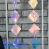 Decoração de Teto com Fio de Lantejoulas Quadradas String de Lantejoulas Criativo para Casamento Cenário de Casamento Adereços de Layout Parede de Fundo Colorida