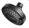 Fábrica de Origen Transfronteriza Estilo Americano 4 pulgadas Oculto Cinco Velocidades Ahorro de Agua Pequeño Cabezal de Ducha Superior Juego de Ducha para Baño